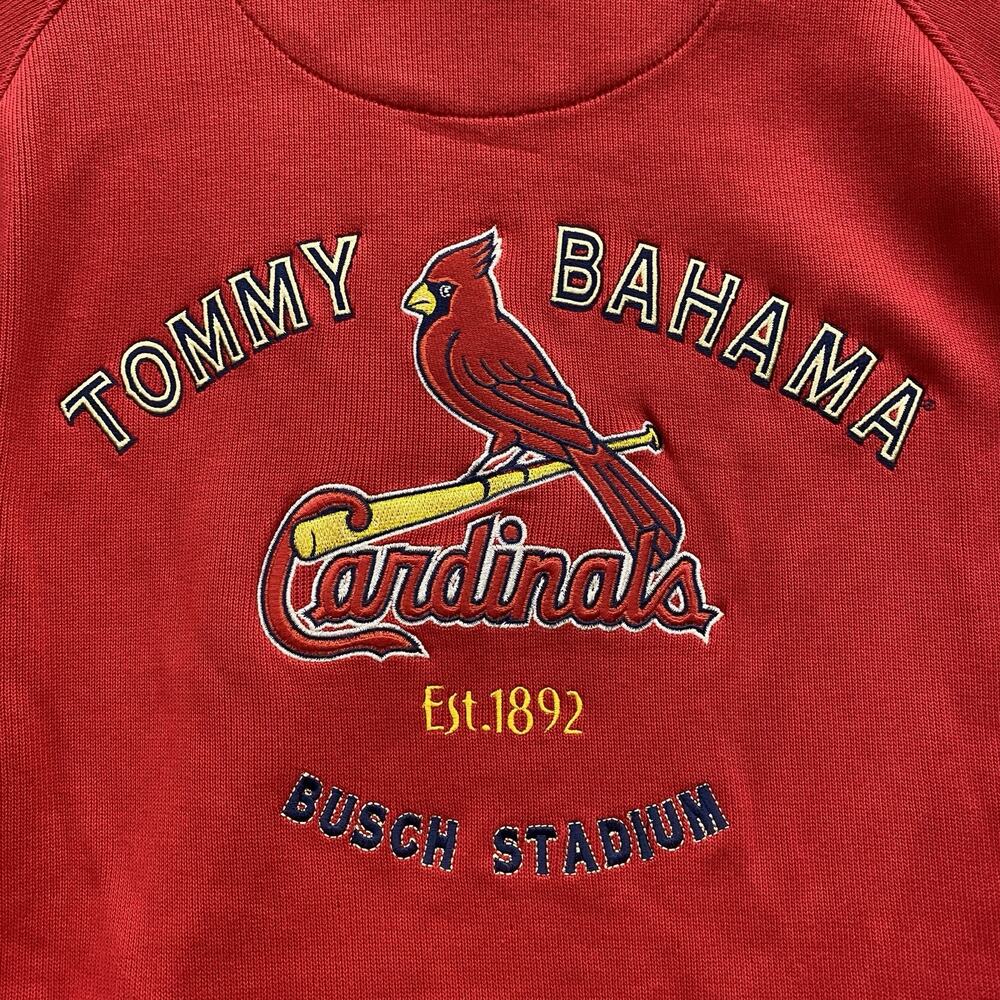 Tommy Bahama St Louis Cardinals Full Zip Sweater Jacket Mens L MLB Busch Stadium - Picture 3 of 14